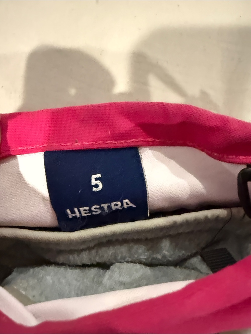 Hestra Kids Mittens in Pink and Silver - Picture 9 of 13